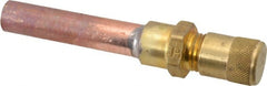 Parker - 500 Max psi, 3/8 Tube Outside Diameter, Extended Copper Tube Access Valve - Exact Industrial Supply