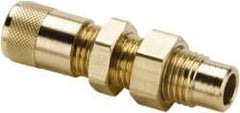 Parker - 500 Max psi, 1/4 Tube OD, Bulkhead Solder Union Access Valve - Brass - Exact Industrial Supply