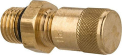 Parker - 500 Max psi, 1/4 Tube OD, Access Valve Assembly Access Valve - Brass - Exact Industrial Supply