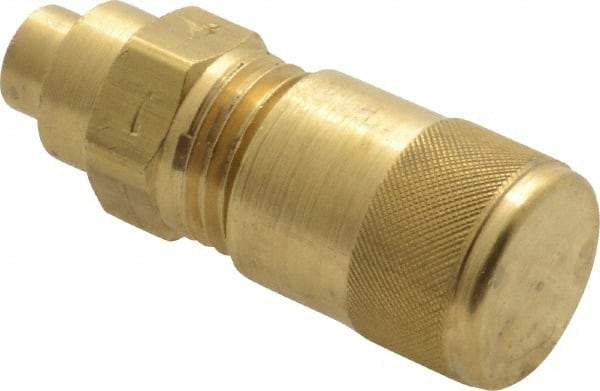Parker - 500 Max psi, 3/16-3/8 Tube OD, 3 Way Solder Connector Access Valve - Brass - Exact Industrial Supply