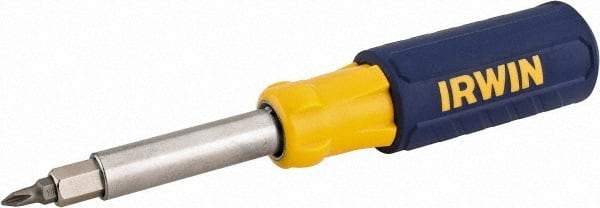 Irwin - Bit Screwdriver - Phillips, Slotted, Square, Nut Driver, 9-in-1 - Exact Industrial Supply