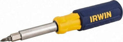 Irwin - Bit Screwdriver - Phillips, Slotted, Square, Nut Driver, 9-in-1 - Exact Industrial Supply