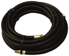 Alliance Hose & Rubber - 1/2" ID x 27/32" OD 25' Long Multipurpose Air Hose - MNPT x FNPT(Swivel) Ends, 300 Working psi, -40 to 190°F, 1/2" Fitting, Black - Exact Industrial Supply