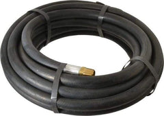 Alliance Hose & Rubber - 3/8" ID x 23/32" OD 25' Long Multipurpose Air Hose - MNPT x FNPT(Swivel) Ends, 300 Working psi, -40 to 190°F, 3/8" Fitting, Black - Exact Industrial Supply