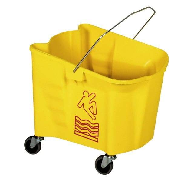 Continental - 26 Qt Plastic Bucket - Yellow - Exact Industrial Supply