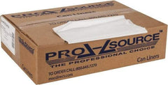 PRO-SOURCE - 0.6 mil Thick, Household/Office Trash Bags - 33" Wide x 39" High, Clear - Exact Industrial Supply