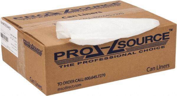 PRO-SOURCE - 0.6 mil Thick, Household/Office Trash Bags - 40" Wide x 46" High, Clear - Exact Industrial Supply