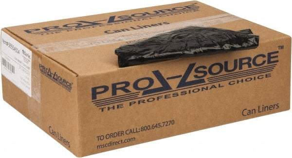 PRO-SOURCE - 1.65 mil Thick, Heavy-Duty Trash Bags - 33" Wide x 39" High, Black - Exact Industrial Supply