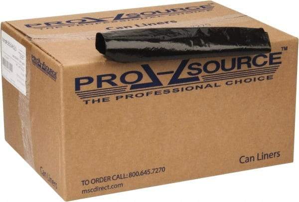 PRO-SOURCE - 2 mil Thick, Heavy-Duty Trash Bags - 40" Wide x 46" High, Black - Exact Industrial Supply