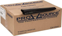 PRO-SOURCE - 1.5 mil Thick, Heavy-Duty Trash Bags - 38" Wide x 58" High, Black - Exact Industrial Supply