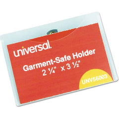 UNIVERSAL - Badge Holders Attachment Type: Clip-On Horizontal or Vertical Holder: Horizontal - Exact Industrial Supply