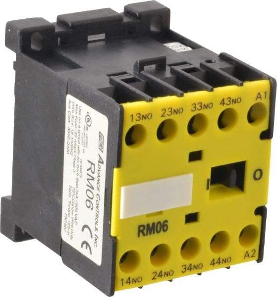 ACI - 4 Pole, 4NO, 120 VAC Control Relay - 16 Amps, 600 VAC - Exact Industrial Supply