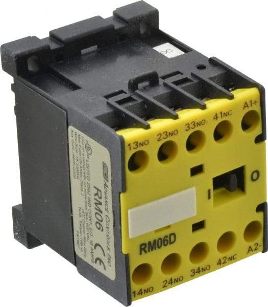 ACI - 4 Pole, 3NO/NC, 24 VAC Control Relay - 16 Amps, 600 VDC - Exact Industrial Supply