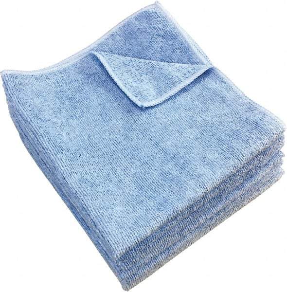 PRO-SOURCE - Dry Microfiber Wipes - Packet, 16" x 16" Sheet Size, Blue - Exact Industrial Supply