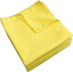 PRO-SOURCE - Dry Microfiber Wipes - Packet, 16" x 16" Sheet Size, Yellow - Exact Industrial Supply