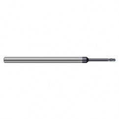 3/16″ Dia. × 3/16″ Shank × 9/32″ DOC × 3″ OAL, Carbide AlTiN, Stub , 4 Flute, Ballnose End Mill - Exact Industrial Supply