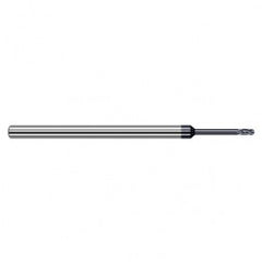 3/16″ Dia. × 3/16″ Shank × 9/32″ DOC × 3″ OAL, Carbide AlTiN, Stub , 4 Flute, Ballnose End Mill - Exact Industrial Supply