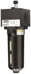 Parker - 3/4" NPT, 250 Max psi Heavy Duty Mist Lubricator - Metal Bowl with Sight Glass, Zinc Body, 240 CFM, 175°F Max Temp, 3.62" Wide x 11.81" High - Exact Industrial Supply
