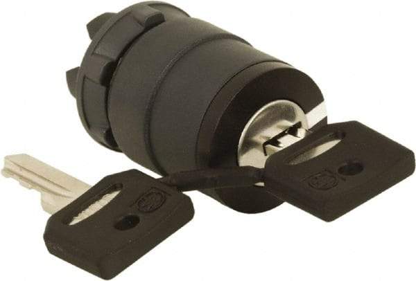 Schneider Electric - 22mm Mount Hole, 2 Position, Key Operated, Selector Switch Only - Black, Maintained (MA), Nonilluminated, Shock, Vibration and Water Resistant - Exact Industrial Supply