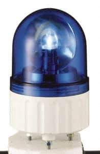 Schneider Electric - 24 VAC/VDC, 125 mAmp, Rotating Beacon LED Light - Surface Mounted, 5.81 Inch High, 84mm Diameter, 138 Flashes per min - Exact Industrial Supply