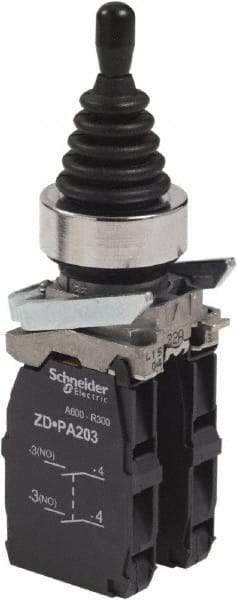 Schneider Electric - Pushbutton Handle, Joystick Operator Switch - 22mm Mount Hole Diameter - Exact Industrial Supply