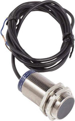 Telemecanique Sensors - NPN, PNP, 10mm Detection, Cylinder, Inductive Proximity Sensor - 2 Wires, IP68, IP69, 24 to 240 VAC/VDC, M30x1.5 Thread, 62mm Long - Exact Industrial Supply