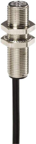 Telemecanique Sensors - NPN, 4mm Detection, Cylinder, Inductive Proximity Sensor - 3 Wires, IP67, 12 to 24 VDC, M12x1 Thread, 42mm Long - Exact Industrial Supply