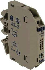 Schneider Electric - 10.5 Milliamp, NC Configuration, Interface Relay Module - DIN Rail Mount, 23 to 131°F, 48 VDC - Exact Industrial Supply