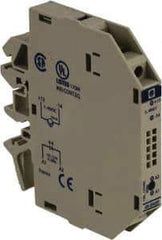 Schneider Electric - 17 Milliamp, NC Configuration, Interface Relay Module - DIN Rail Mount, 23 to 131°F, 120 to 127 Volt - Exact Industrial Supply