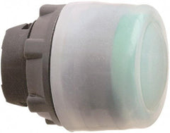 Schneider Electric - 22mm Mount Hole, Extended Straight, Pushbutton Switch Only - Round, Green Pushbutton, Nonilluminated, Momentary (MO) - Exact Industrial Supply