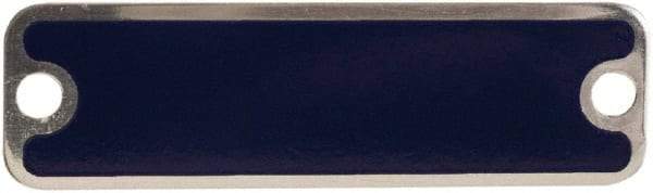 Schneider Electric - Aluminum Legend Plate - Blank - Blue Background, 1.22 Inch Hole Diameter - Exact Industrial Supply