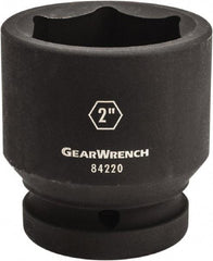 GearWrench - 1" Drive 2-7/8" Standard Impact Socket - 6 Points, 3-39/50" OAL - Exact Industrial Supply