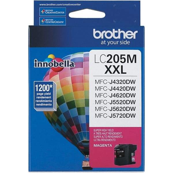 Brother - Magenta Ink Cartridge - Use with Brother MFC-J4320DW, J4420DW, J4620DW, J5520DW, J5620DW, J5720DW - Exact Industrial Supply