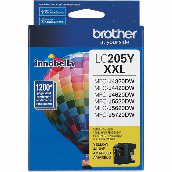 Brother - Yellow Ink Cartridge - Use with Brother MFC-J4320DW, J4420DW, J4620DW, J5520DW, J5620DW, J5720DW - Exact Industrial Supply