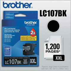 Brother - Black Ink Cartridge - Use with Brother MFC-J4310DW, J4410DW, J4510DW, J4610DW, J4710DW - Exact Industrial Supply