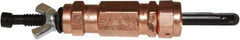 Zephyr Tool Group - 1/4 Drill 1/4" Pin Diam, Copper Cleco Wing Nut Fastener - Standard Length, 0 to 1" Grip - Exact Industrial Supply
