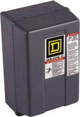Square D - 1 NEMA Rated, 4 Pole, Electrically Held Lighting Contactor - 30 A (Tungsten), 208 VAC at 60 Hz - Exact Industrial Supply
