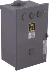Square D - 3R NEMA Rated, 4 Pole, Electrically Held Lighting Contactor - 20 A (Tungsten), 30 A (Fluorescent), 110 VAC at 50 Hz, 120 VAC at 60 Hz, 4NO Contact Configuration - Exact Industrial Supply