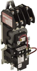 Square D - No Enclosure, 4 Pole, Mechanically Held Lighting Contactor - 20 A (Tungsten), 30 A (Fluorescent), 110 VAC at 50 Hz, 120 VAC at 60 Hz, 3NO/NC Contact Configuration - Exact Industrial Supply