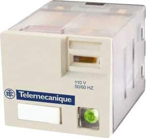 Schneider Electric - 3,750 VA Power Rating, Electromechanical Plug-in General Purpose Relay - 15 Amp at 250 VAC & 28 VDC, 3CO, 120 VAC - Exact Industrial Supply