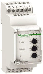 Schneider Electric - 2NO/2NC, 24-240 VAC/DC Control Relay - DIN Rail Mount - Exact Industrial Supply
