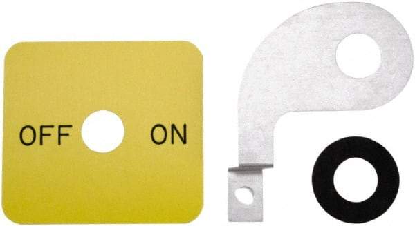 Square D - Legend Plate - Off-On - 30mm Hole Diameter - Exact Industrial Supply