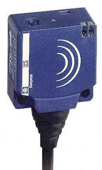 Telemecanique Sensors - NPN, NC, 10 to 15mm Detection, Flat, Inductive Proximity Sensor - 3 Wires, IP68, 12 to 24 VDC, 26mm Wide - Exact Industrial Supply