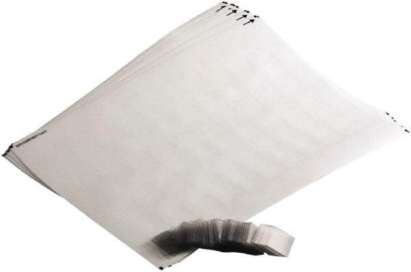 Schneider Electric - Rectangular, Legend Plate Insert - Blank - White Background, 18mm Wide x 27mm High - Exact Industrial Supply