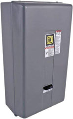 Square D - 220 Coil VAC at 50 Hz, 240 Coil VAC at 60 Hz, 135 Amp, NEMA Size 4, Nonreversible Enclosed Enclosure NEMA Motor Starter - 50 hp at 1 Phase, 1 Enclosure Rating - Exact Industrial Supply