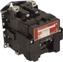 Square D - No Enclosure, 2 Pole, Electrically Held Lighting Contactor - 100 A (Tungsten), 24 VAC at 60 Hz - Exact Industrial Supply