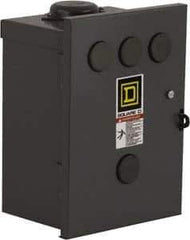 Square D - 3R NEMA Rated, 2 Pole, Electrically Held Lighting Contactor - 30 A (Tungsten), 110 VAC at 50 Hz, 120 VAC at 60 Hz - Exact Industrial Supply