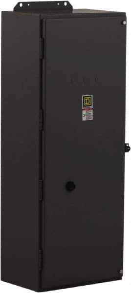 Square D - 3 Pole, 110 Coil VAC at 50 Hz and 120 Coil VAC at 60 Hz, 270 Amp NEMA Contactor - NEMA 1 Enclosure, 50 Hz at 110 VAC and 60 Hz at 120 VAC - Exact Industrial Supply