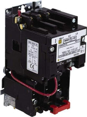 Square D - 440 Coil VAC at 50 Hz, 480 Coil VAC at 60 Hz, 18 Amp, Nonreversible Open Enclosure NEMA Motor Starter - 3 Phase hp: 3 at 200 VAC, 3 at 230 VAC, 5 at 460 VAC, 5 at 575 VAC - Exact Industrial Supply