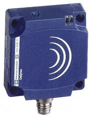 Telemecanique Sensors - NPN, 15 to 25mm Detection, Flat, Inductive Proximity Sensor - 3 Wires, IP67, 12 to 24 VDC, 40mm Wide - Exact Industrial Supply